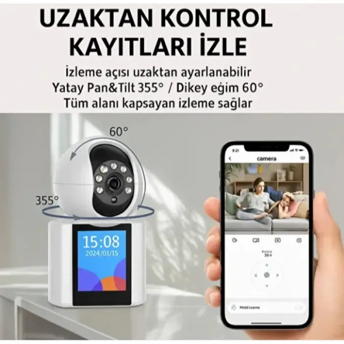 Kullanıma Uygun Akıllı Ev Kamerası 2.4 GHz