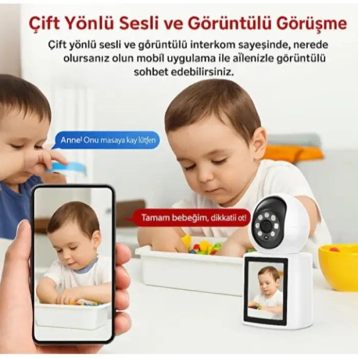 Kullanıma Uygun Akıllı Ev Kamerası 2.4 GHz