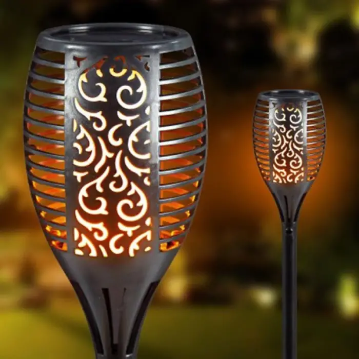 51 cm Ölçülü Alev Efektli Solar Bahçe Lambası ()