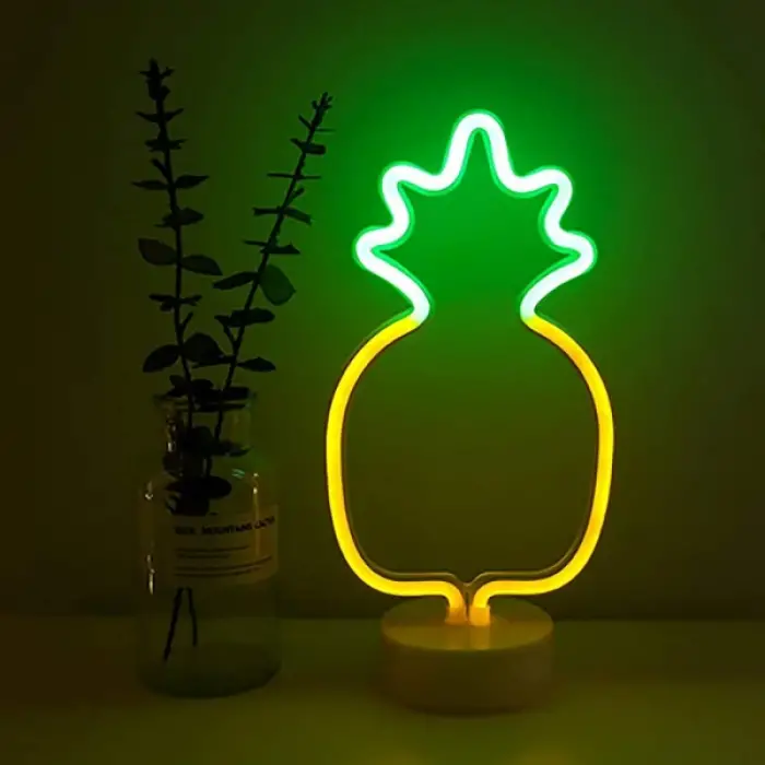 16 cm Kullanıma Uygun Ananas Neon LED Lamba
