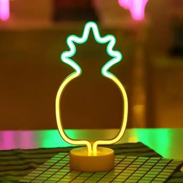 16 cm Kullanıma Uygun Ananas Neon LED Lamba