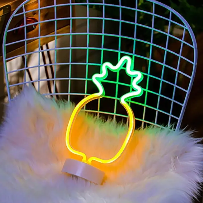 16 cm Kullanıma Uygun Ananas Neon LED Lamba