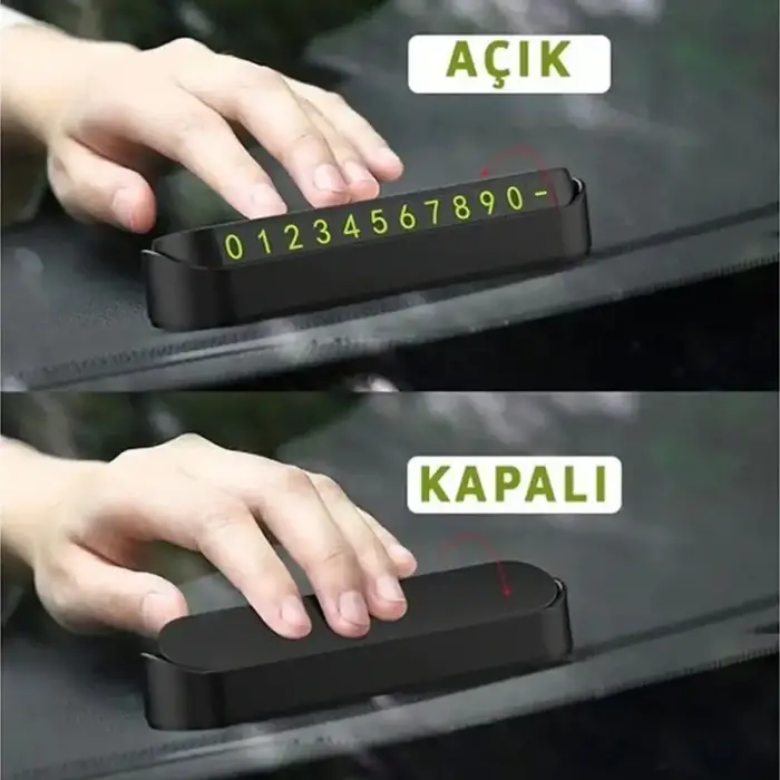 Kullanıma Uygun Araç Fosforlu Numaratör Aç Kapa