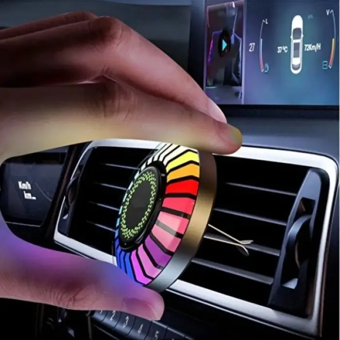 Kullanıma Uygun Araç İçi Koku Hazneli RGB Sese Duyarlı LED Işık