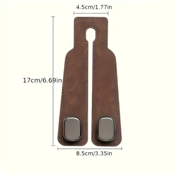 17 cm suni deri Araç Koltuk Askısı