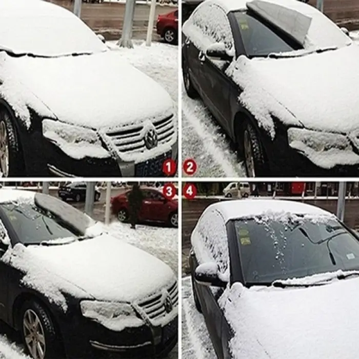 Kullanıma Uygun Araç Ön Cam Buzlanma Önleyici Branda