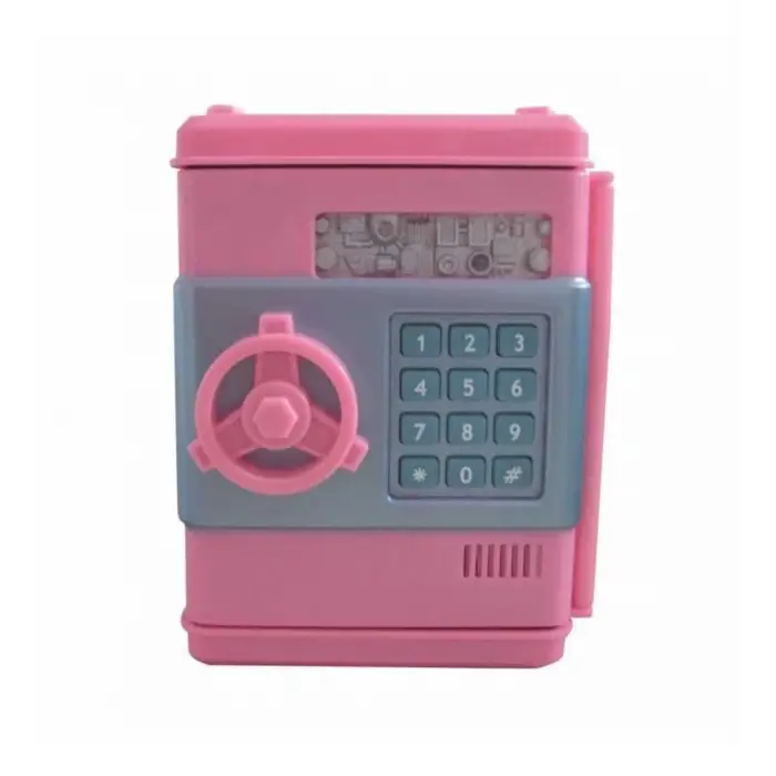 12.5 Cm 3 Adet Atm Kasa Kumbara Pembe