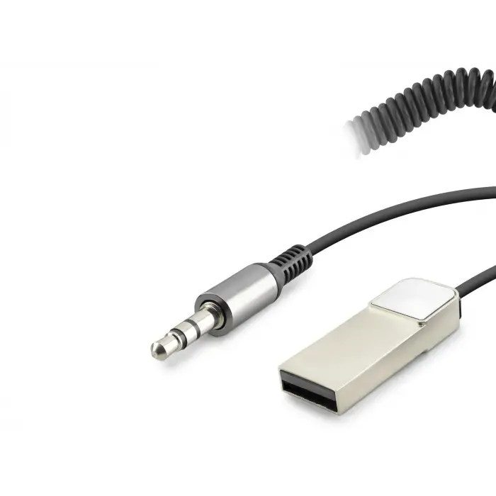 Adaptör Aux Bluetooth Ses Alıcı Dahili Kablolu Handsfree 3.5Mm Siyah