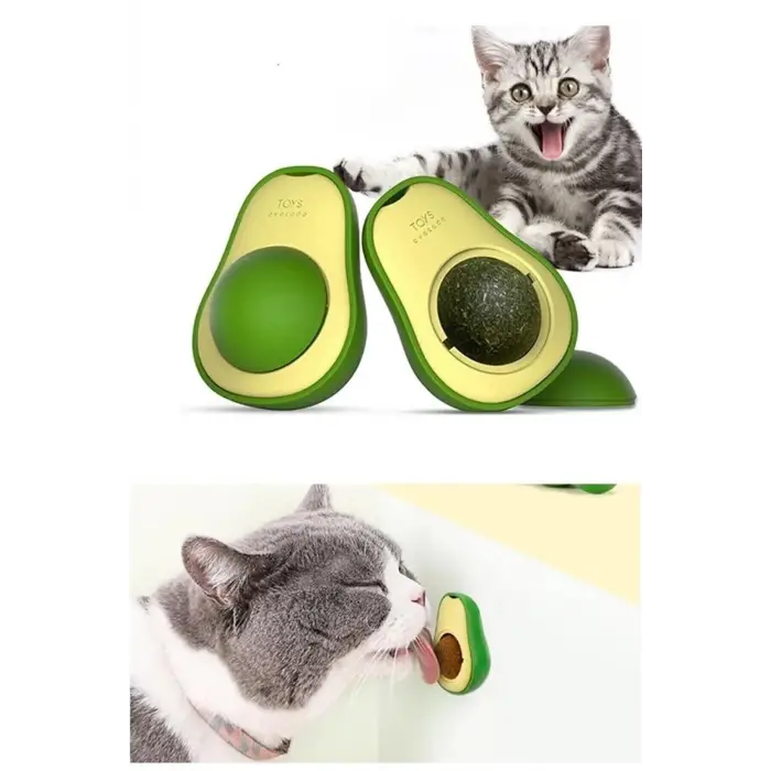 5 cm 1 Adet Kullanıma Uygun Avokado Kedi Nanesi Oyun Topu
