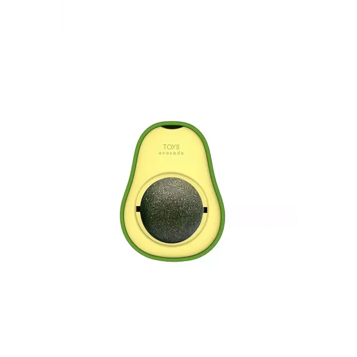 60 mm Kullanıma Uygun Avokado Tasarımlı Kedi Yalama Topu