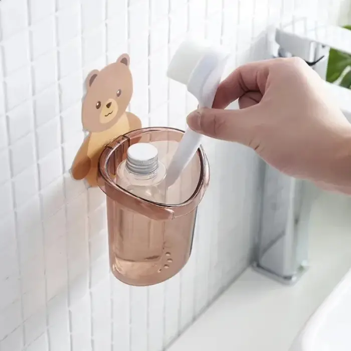 15 cm Kullanıma Uygun Ayı Figürlü Plastik Organizer