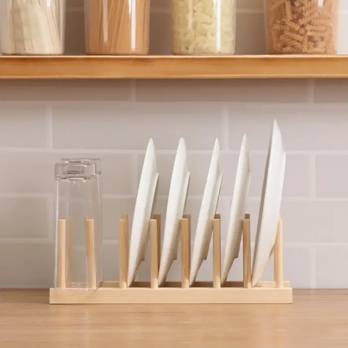1 adet Ahşap Bambu Çok Amaçlı Düzenleyici Stand