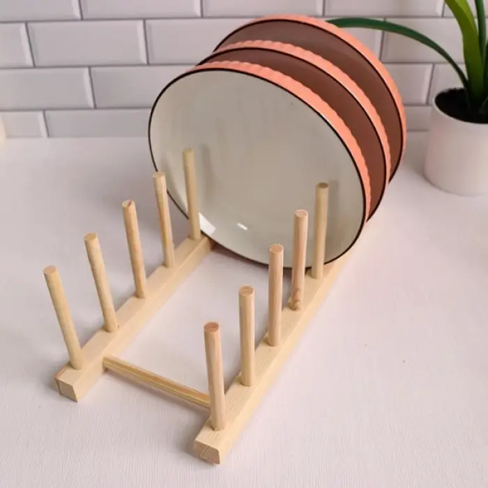 1 adet Ahşap Bambu Çok Amaçlı Düzenleyici Stand