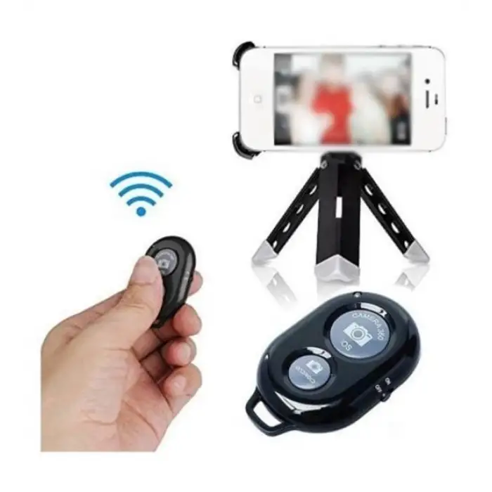 Kablosuz 1 adet Kullanıma Uygun Bluetooth Selfie Kumandası