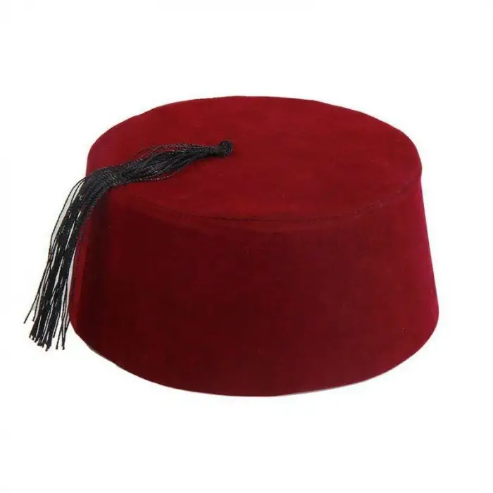 51 Cm Siyah Bordo Renk Osmanlı Fesi Garson Boy 8 No 12 13 Yaş