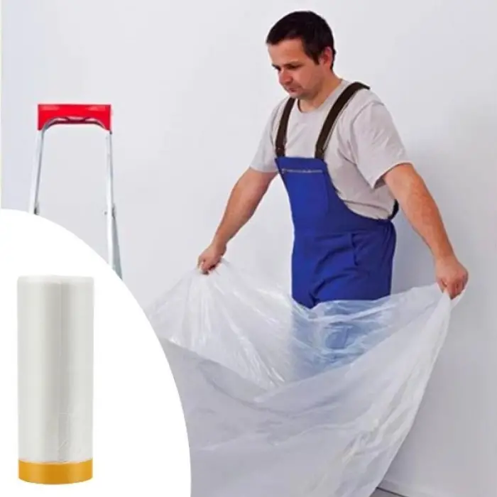 280 cm Ölçülü Boya Badana Eşya Koruma Yapışkanlı Örtü x 15 mt