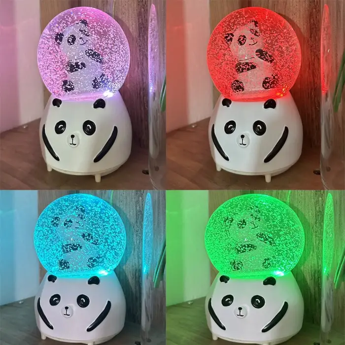 18 cm cam 3 adet Kar Küresi büyük Panda