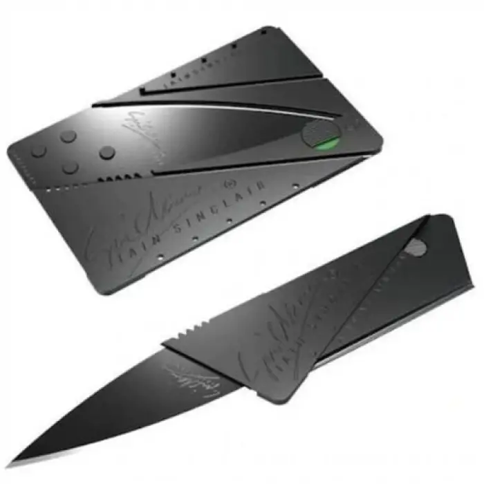 Kullanıma Uygun Cardsharp Kredi Kartı Şeklinde Bıçak Kutusuz