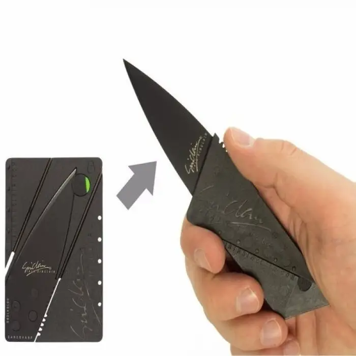 Kullanıma Uygun Cardsharp Kredi Kartı Şeklinde Bıçak Kutusuz