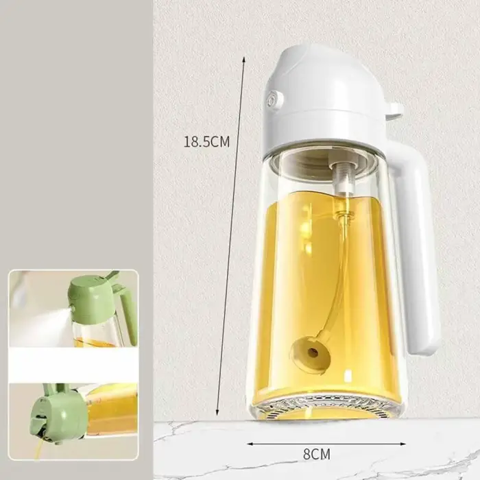 550 ml Cam Çift Fonksiyonlu Yağdanlık