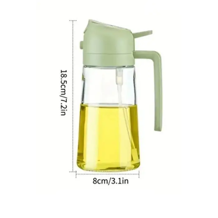 550 ml Cam Çift Fonksiyonlu Yağdanlık