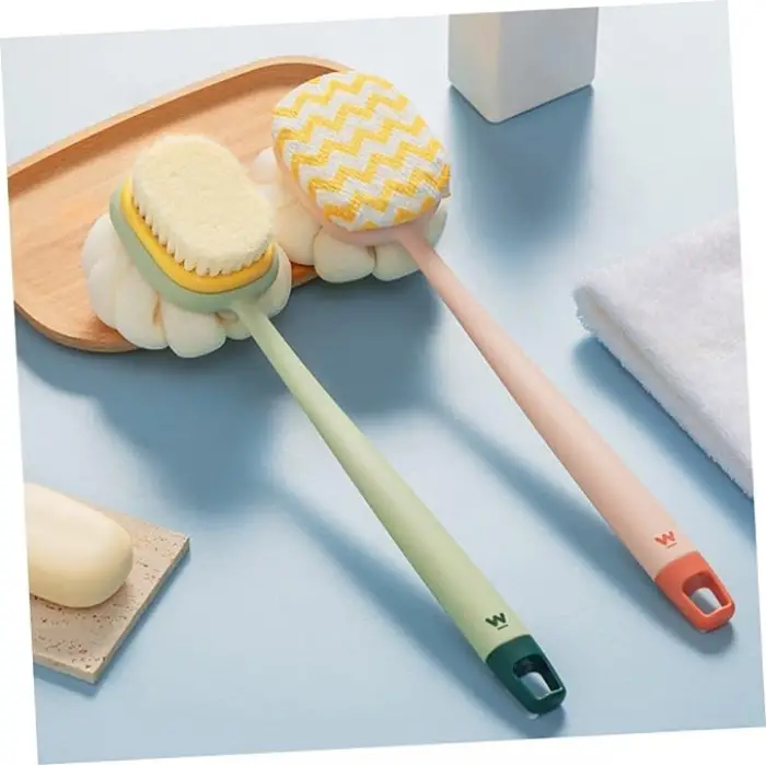 Ahşap Çift Taraflı Banyo Duş Fırçası