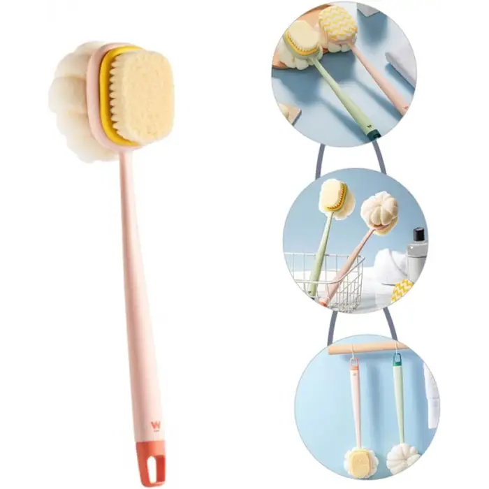 Ahşap Çift Taraflı Banyo Duş Fırçası