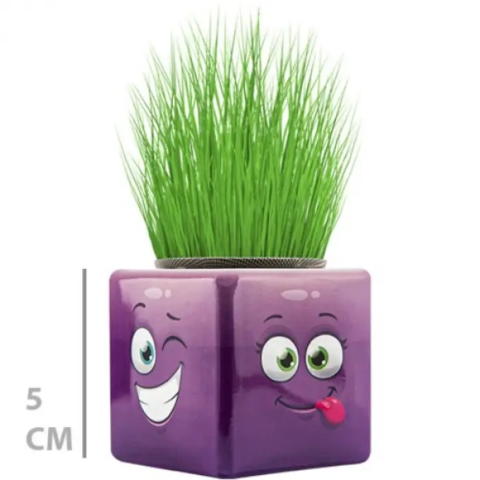 1 Adet Çim Adam Mini Küp Emoji Figürlü