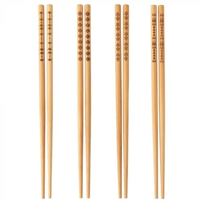 20 Adet Kullanıma Uygun Çin Çubukları Chopsticks (10 Çift)