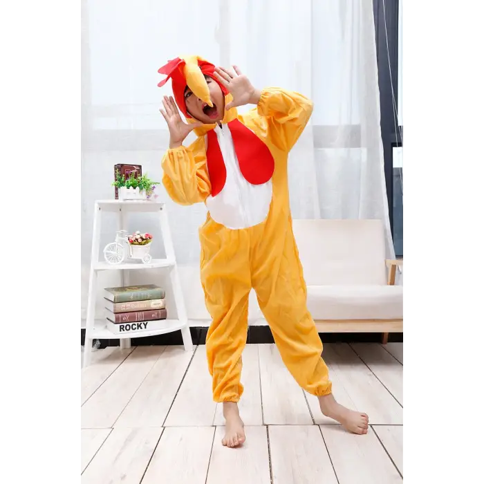80 cm kırmızı Kostüm seti Çocuk Horoz