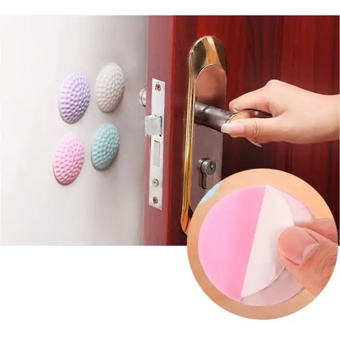 Kullanıma Uygun Çok Amaçlı Silikon Kapı Duvar Koruyucu Tampon 4lü Paket