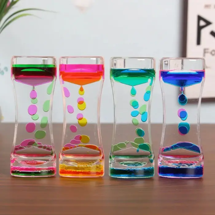 Plastik Kum Saati Dekoratif Sıvı