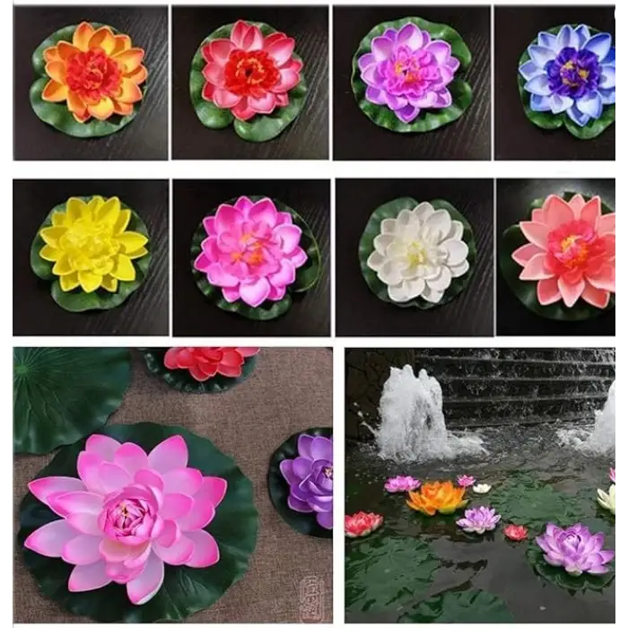 1 adet Kullanıma Uygun Dekoratif Yapay Lotus Çiçeği