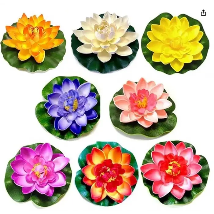 1 adet Kullanıma Uygun Dekoratif Yapay Lotus Çiçeği