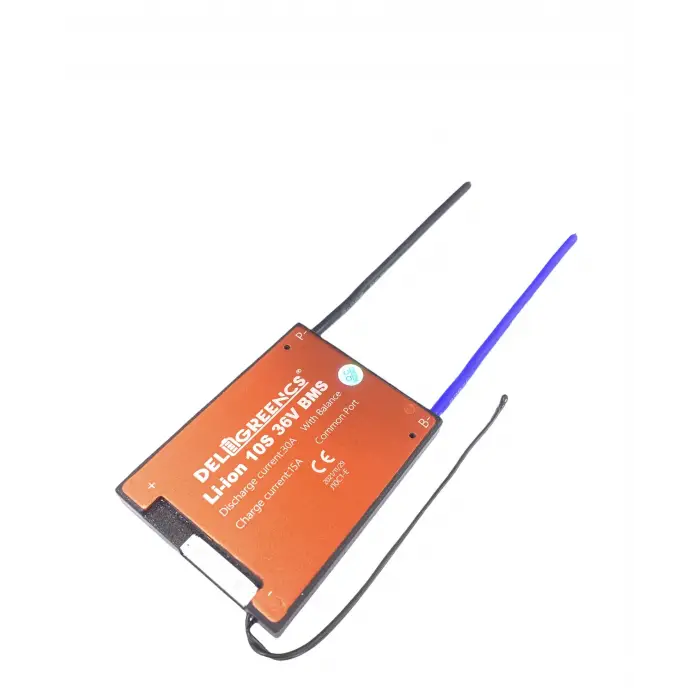 30CM Deligreencs 10S 30A LI ION BMS KARTI SENSÖRLÜ ORTAK PORT