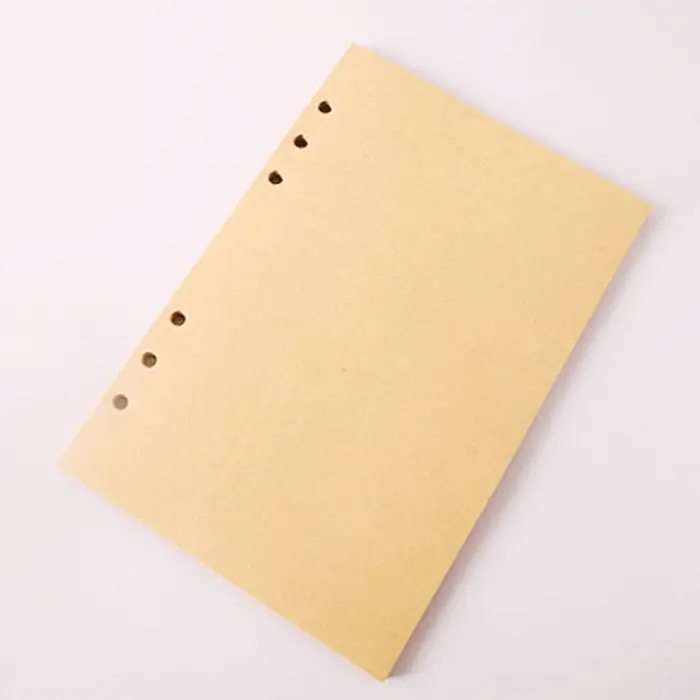 18.5 cm Defter Deri Yaprak Desenli Çizgisiz