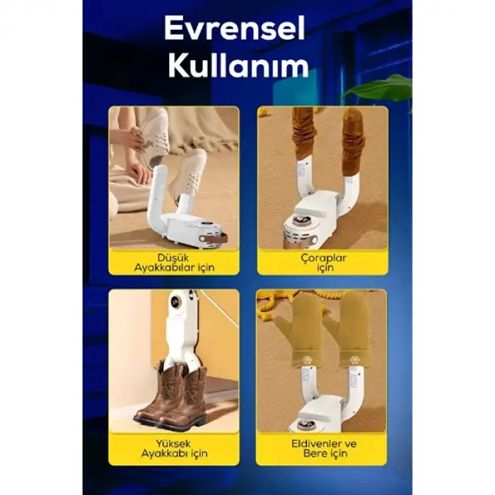 Kullanıma Uygun Dijital Ayakkabı Kurutma Ve Isıtma Makinesi