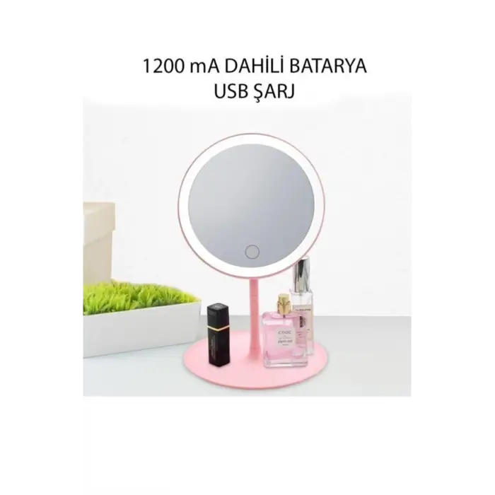 1200 mah Kullanıma Uygun Dokunmatik Parlaklık Ayarlı Makyaj Aynası