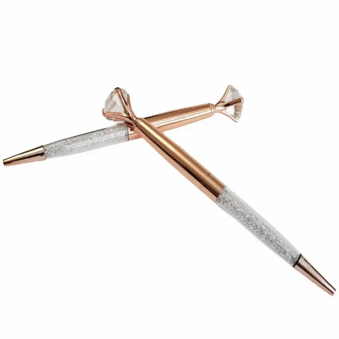 16 Cm Metal Mavi Kalem Elmas Başlıklı 1 Adet