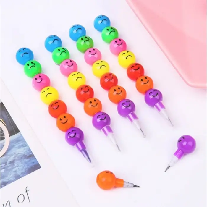 Plastik Kalem Seti Emojili Yumurtlayan 4lü