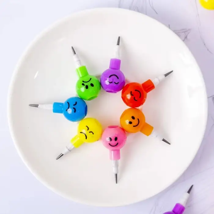 Plastik Kalem Seti Emojili Yumurtlayan 4lü