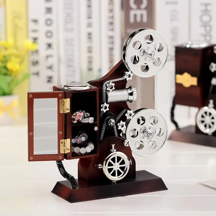 5 cm plastik Müzik Kutusu Film Makinesi Tasarımlı
