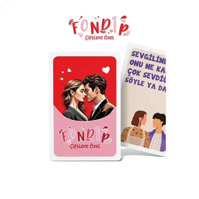 Pembe 165 adet Kullanıma Uygun Fondip Çiftlere Özel Kart Oyunu