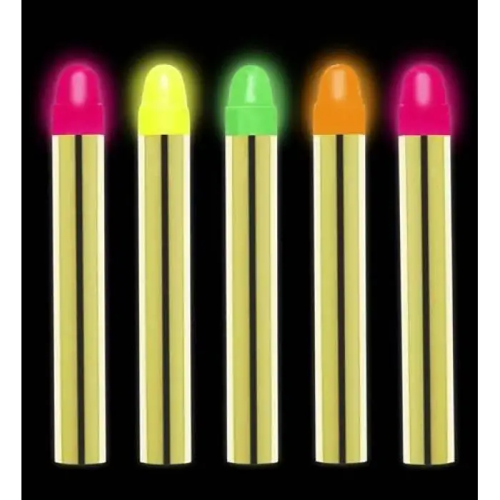 6 Adet Fosforlu Glow Parti Boyası 6’lı Karanlıkta Parlayan Yüz Boyası