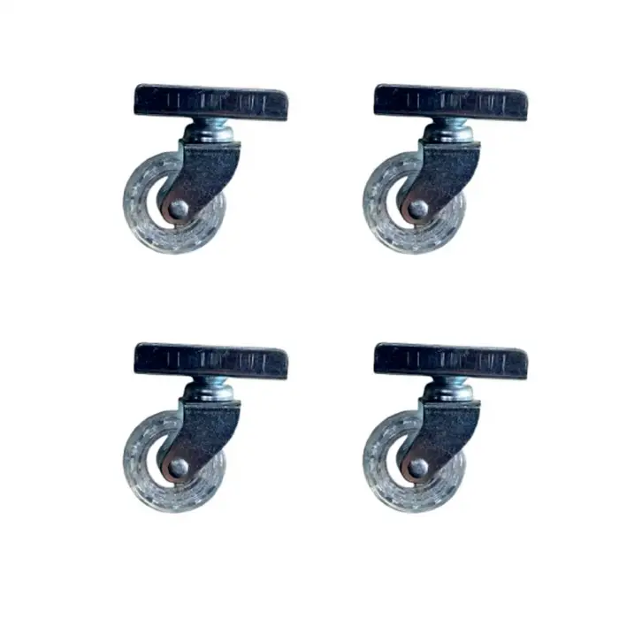 Teker Furç Uzun Sunta Bilyalı 20x50 Şeffaf 18MM 4 Adet