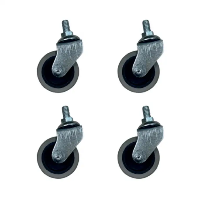 Teker Furç Vidalı Bilyalı 20x50 Gri 4 Adet