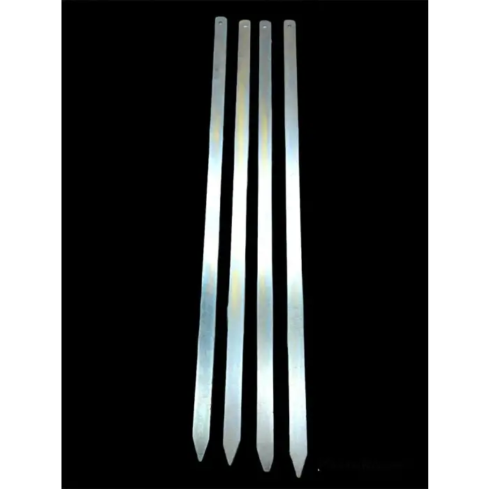 50 cm Ölçülü Geniş Yassı Metal Adana Kebap Şişi
