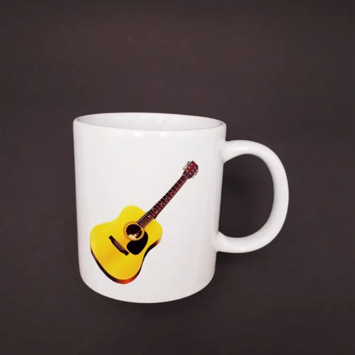 8 X 10 Cm Seramik Gitar Tasarım Kupa