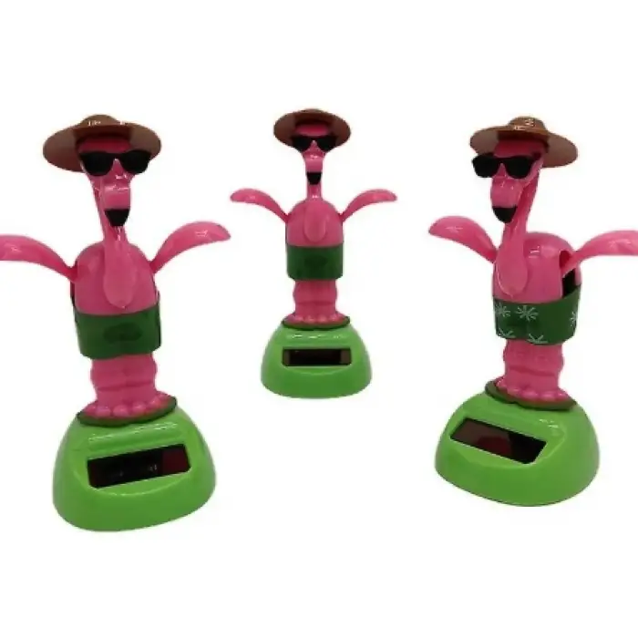 Kullanıma Uygun Güneş Enerjisiyle Çalışan Solar Sallanan Flamingo