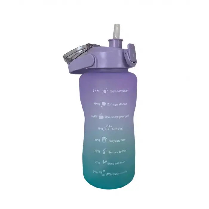 Kullanıma Uygun Günlük Motivasyon Su Matarası 2 Litre